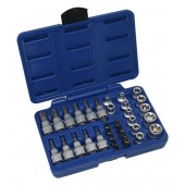 Набор TORX бит насадок, головок 34 ед. ASTA A-TXSET34